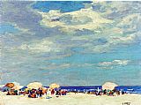Edward Henry Potthast Canvas Paintings - Beach Scene 2
